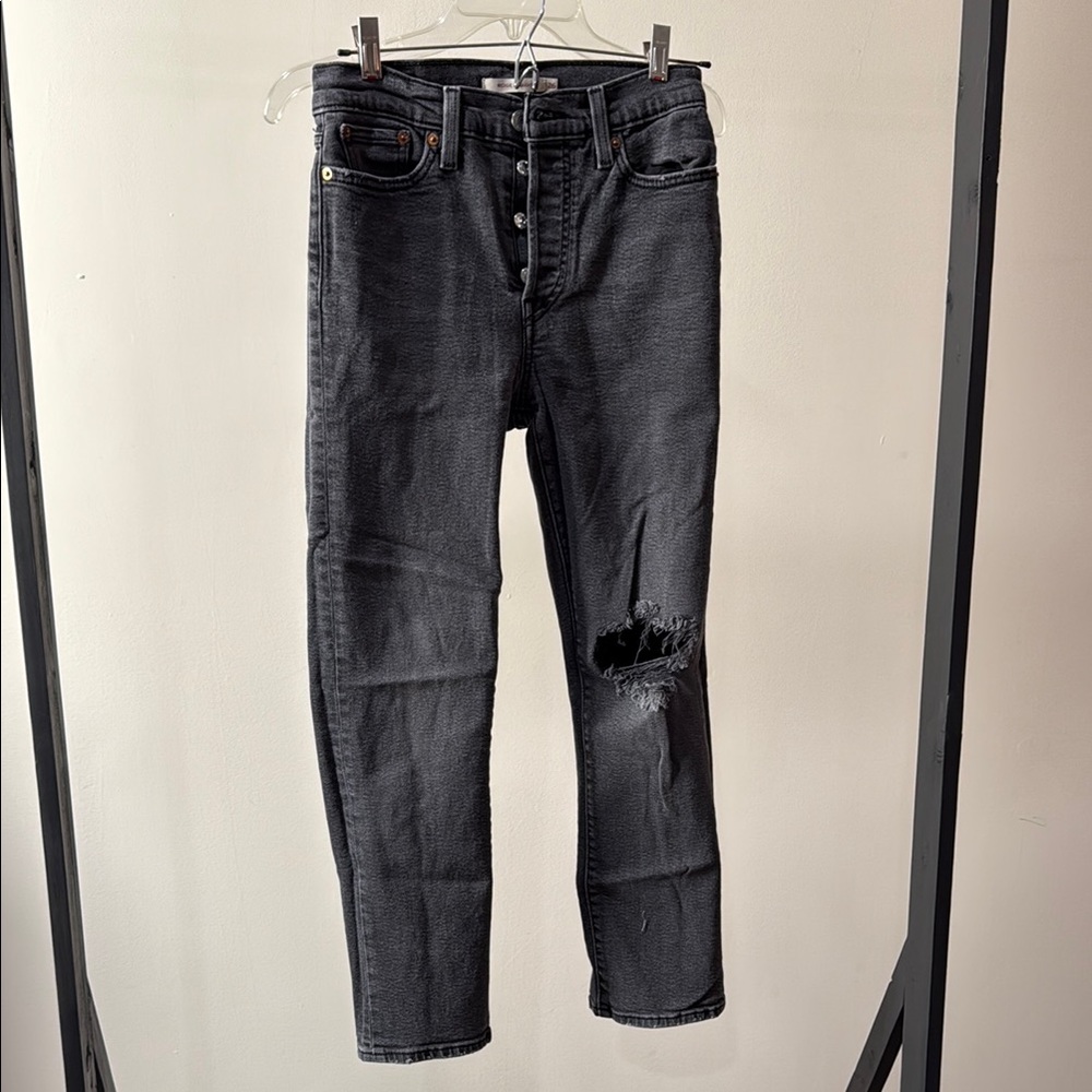 Levi's Black Straight Leg Jeans for Women